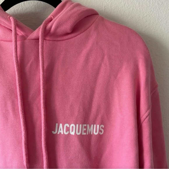 ‼️WOW‼️JAQUEMUS LE Cozy Pink Sweat SHIRT with HOOD‼️ NWOT. - Picture 3 of 10
